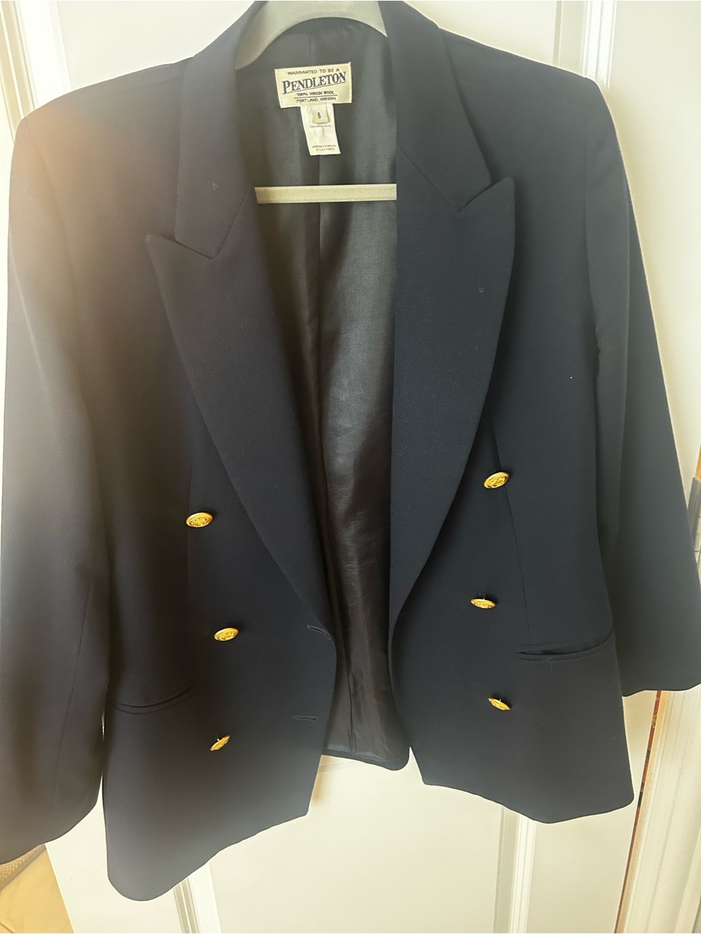 Pendleton navy Wool Lined Jacket